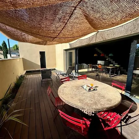Maison D'Architecte Avec Piscine-Spa Chauffe En Centre Ville De Vaison-La-Romaine Exterior foto